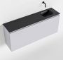 Mondiaz OLAN Toiletmeubel 120x30x40cm met 0 kraangaten 1 lades cale mat Wastafel Lex rechts Solid Surface Zwart FK75343013 - Thumbnail 1