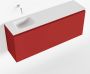 Mondiaz OLAN Toiletmeubel 120x30x40cm met 0 kraangaten 1 lades fire mat Wastafel Lex links Solid Surface Wit FK75342605 - Thumbnail 1
