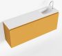 Mondiaz OLAN Toiletmeubel 120x30x40cm met 1 kraangaten 1 lades ocher mat Wastafel Lex rechts Solid Surface Wit FK75342577 - Thumbnail 1
