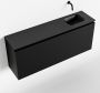 Mondiaz OLAN Toiletmeubel 120x30x40cm met 0 kraangaten 1 lades urban mat Wastafel Lex rechts Solid Surface Zwart FK75342810 - Thumbnail 1