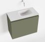 Mondiaz OLAN Toiletmeubel 60x30x40cm met 0 kraangaten 1 lades army mat Wastafel Lex rechts Solid Surface Wit FK75342531 - Thumbnail 1