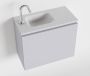 Mondiaz OLAN Toiletmeubel 60x30x40cm met 1 kraangaten 1 lades cale mat Wastafel Lex links Solid Surface Wit FK75342644 - Thumbnail 1