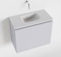 Mondiaz OLAN Toiletmeubel 60x30x40cm met 0 kraangaten 1 lades cale mat Wastafel Lex midden Solid Surface Wit FK75342643 - Thumbnail 1