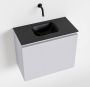 Mondiaz OLAN Toiletmeubel 60x30x40cm met 0 kraangaten 1 lades cale mat Wastafel Lex midden Solid Surface Zwart FK75342991 - Thumbnail 1