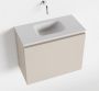 Mondiaz OLAN Toiletmeubel 60x30x40cm met 0 kraangaten 1 lades linen mat Wastafel Lex midden Solid Surface Wit FK75342614 - Thumbnail 1