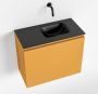 Mondiaz OLAN Toiletmeubel 60x30x40cm met 0 kraangaten 1 lades ocher mat Wastafel Lex rechts Solid Surface Zwart FK75342908 - Thumbnail 1