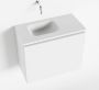 Mondiaz OLAN Toiletmeubel 60x30x40cm met 0 kraangaten 1 lades talc mat Wastafel Lex links Solid Surface Wit FK75342413 - Thumbnail 1