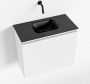 Mondiaz OLAN Toiletmeubel 60x30x40cm met 0 kraangaten 1 lades talc mat Wastafel Lex midden Solid Surface Zwart FK75342759 - Thumbnail 1