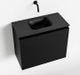 Mondiaz OLAN Toiletmeubel 60x30x40cm met 0 kraangaten 1 lades urban mat Wastafel Lex midden Solid Surface Zwart FK75342788 - Thumbnail 1