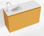 Mondiaz OLAN Toiletmeubel 80x30x40cm met 1 kraangaten 1 lades ocher mat Wastafel Lex links Solid Surface Wit FK75342563 - Thumbnail 1