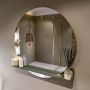 Mondiaz SPOT Badkamerspiegel rond 100cm spiegelplanchet kleur Army SPOTPLNCHT100ARM - Thumbnail 1