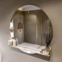 Mondiaz SPOT Badkamerspiegel rond 100cm spiegelplanchet kleur Frape SPOTPLNCHT100FRA - Thumbnail 1