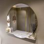 Mondiaz SPOT Badkamerspiegel rond 100cm spiegelplanchet kleur Glace SPOTPLNCHT100GLA - Thumbnail 1