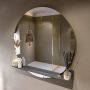 Mondiaz SPOT Badkamerspiegel rond 110cm spiegelplanchet kleur Dark Grey SPOTPLNCHT110DGR - Thumbnail 1