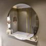 Mondiaz SPOT Badkamerspiegel rond 110cm spiegelplanchet kleur Frappe SPOTPLNCHT110FRA - Thumbnail 1