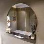 Mondiaz SPOT Badkamerspiegel rond 110cm spiegelplanchet kleur Lava SPOTPLNCHT110LAV - Thumbnail 1