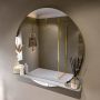 Mondiaz SPOT Badkamerspiegel rond 110cm spiegelplanchet kleur Plata SPOTPLNCHT110PLA - Thumbnail 1