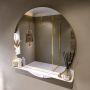 Mondiaz SPOT Badkamerspiegel rond 110cm spiegelplanchet kleur Talc SPOTPLNCHT110TAL - Thumbnail 1