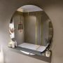 Mondiaz SPOT Badkamerspiegel rond 120cm spiegelplanchet kleur Dark Grey SPOTPLNCHT120DGR - Thumbnail 1