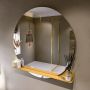 Mondiaz SPOT Badkamerspiegel rond 120cm spiegelplanchet kleur Ocher SPOTPLNCHT120OCH - Thumbnail 1