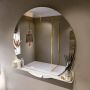 Mondiaz SPOT Badkamerspiegel rond 120cm spiegelplanchet kleur Ostra SPOTPLNCHT120OST - Thumbnail 1