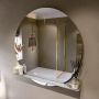 Mondiaz SPOT Badkamerspiegel rond 120cm spiegelplanchet kleur Plata SPOTPLNCHT120PLA - Thumbnail 1