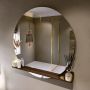 Mondiaz SPOT Badkamerspiegel rond 120cm spiegelplanchet kleur Rust SPOTPLNCHT120RUS - Thumbnail 1