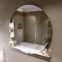 Mondiaz SPOT Badkamerspiegel rond 120cm spiegelplanchet kleur Talc SPOTPLNCHT120TAL - Thumbnail 1
