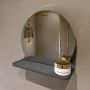 Mondiaz SPOT Badkamerspiegel rond 30cm spiegelplanchet kleur Dark Grey SPOTPLNCHT30DGR - Thumbnail 1