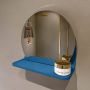 Mondiaz SPOT Badkamerspiegel rond 30cm spiegelplanchet kleur Jeans SPOTPLNCHT30JEA - Thumbnail 1
