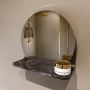 Mondiaz SPOT Badkamerspiegel rond 30cm spiegelplanchet kleur Lava SPOTPLNCHT30LAV - Thumbnail 1