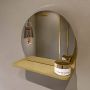 Mondiaz SPOT Badkamerspiegel rond 30cm spiegelplanchet kleur Oro SPOTPLNCHT30ORO - Thumbnail 1
