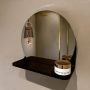 Mondiaz SPOT Badkamerspiegel rond 30cm spiegelplanchet kleur Urban SPOTPLNCHT30URB - Thumbnail 1