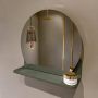 Mondiaz SPOT Badkamerspiegel rond 40cm spiegelplanchet kleur Army SPOTPLNCHT40ARM - Thumbnail 1