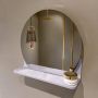 Mondiaz SPOT Badkamerspiegel rond 40cm spiegelplanchet kleur Cale SPOTPLNCHT40CAL - Thumbnail 1