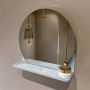 Mondiaz SPOT Badkamerspiegel rond 40cm spiegelplanchet kleur Clay SPOTPLNCHT40CLA - Thumbnail 1