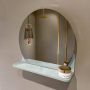 Mondiaz SPOT Badkamerspiegel rond 40cm spiegelplanchet kleur Greey SPOTPLNCHT40GRE - Thumbnail 1