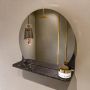Mondiaz SPOT Badkamerspiegel rond 40cm spiegelplanchet kleur Lava SPOTPLNCHT40LAV - Thumbnail 1