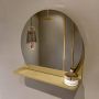 Mondiaz SPOT Badkamerspiegel rond 40cm spiegelplanchet kleur Oro SPOTPLNCHT40ORO - Thumbnail 1