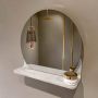 Mondiaz SPOT Badkamerspiegel rond 40cm spiegelplanchet kleur Ostra SPOTPLNCHT40OST - Thumbnail 1