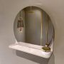 Mondiaz SPOT Badkamerspiegel rond 40cm spiegelplanchet kleur Rosee SPOTPLNCHT40ROS - Thumbnail 1