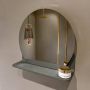 Mondiaz SPOT Badkamerspiegel rond 40cm spiegelplanchet kleur Smoke SPOTPLNCHT40SMO - Thumbnail 1
