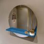 Mondiaz SPOT Badkamerspiegel rond 50cm spiegelplanchet kleur Jeans SPOTPLNCHT50JEA - Thumbnail 1