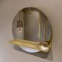Mondiaz SPOT Badkamerspiegel rond 50cm spiegelplanchet kleur Oro SPOTPLNCHT50ORO - Thumbnail 1