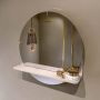 Mondiaz SPOT Badkamerspiegel rond 50cm spiegelplanchet kleur Rosee SPOTPLNCHT50ROS - Thumbnail 1