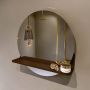 Mondiaz SPOT Badkamerspiegel rond 50cm spiegelplanchet kleur Rust SPOTPLNCHT50RUS - Thumbnail 1
