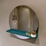 Mondiaz SPOT Badkamerspiegel rond 50cm spiegelplanchet kleur Smag SPOTPLNCHT50SMA - Thumbnail 1