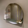 Mondiaz SPOT Badkamerspiegel rond 60cm spiegelplanchet kleur Army SPOTPLNCHT60ARM - Thumbnail 1