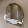 Mondiaz SPOT Badkamerspiegel rond 60cm spiegelplanchet kleur Clay SPOTPLNCHT60CLA - Thumbnail 1