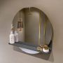 Mondiaz SPOT Badkamerspiegel rond 60cm spiegelplanchet kleur Dark Grey SPOTPLNCHT60DGR - Thumbnail 1